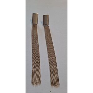 Gold Tone Chain Dangle Earrings